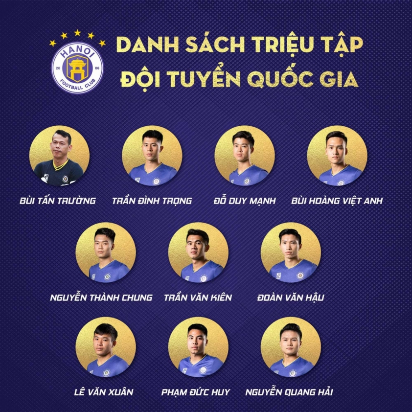 Chật vật ở V-League nhưng Hà Nội vẫn 'vô đối' trên ĐTQG 42881