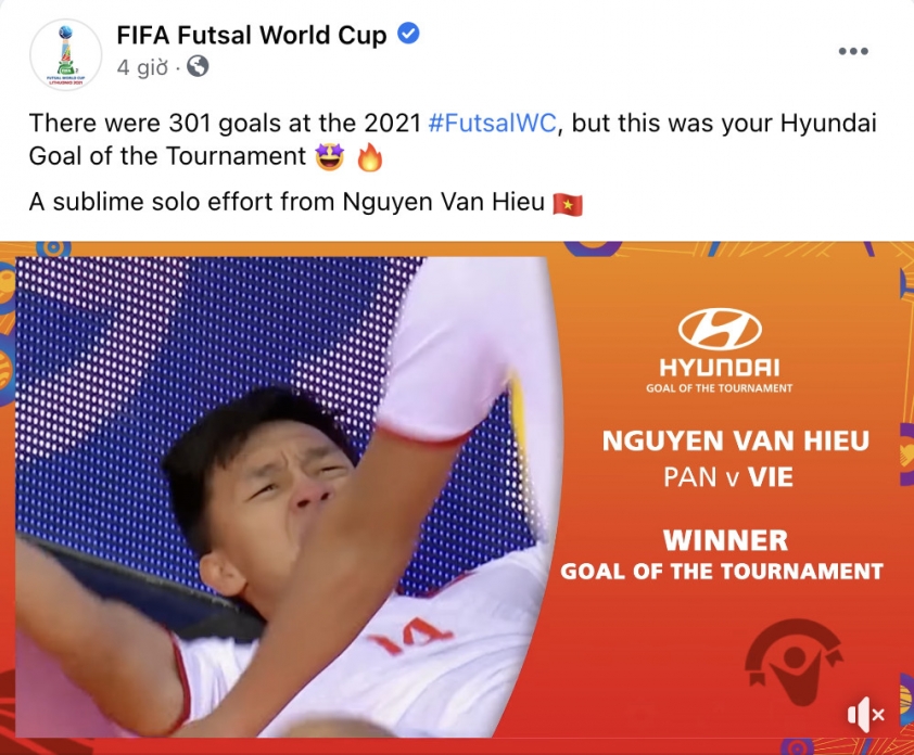 Chính thức: Bàn thắng của ĐT Việt Nam được vinh danh đẹp nhất World Cup 79658