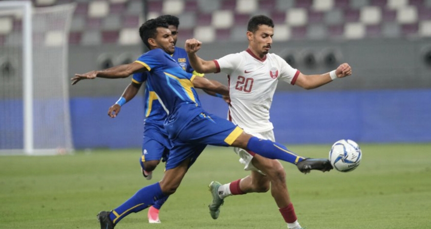 Qatar giành thắng lợi trước Sri Lanka ở lượt trận thứ 2. (Ảnh: AFC)