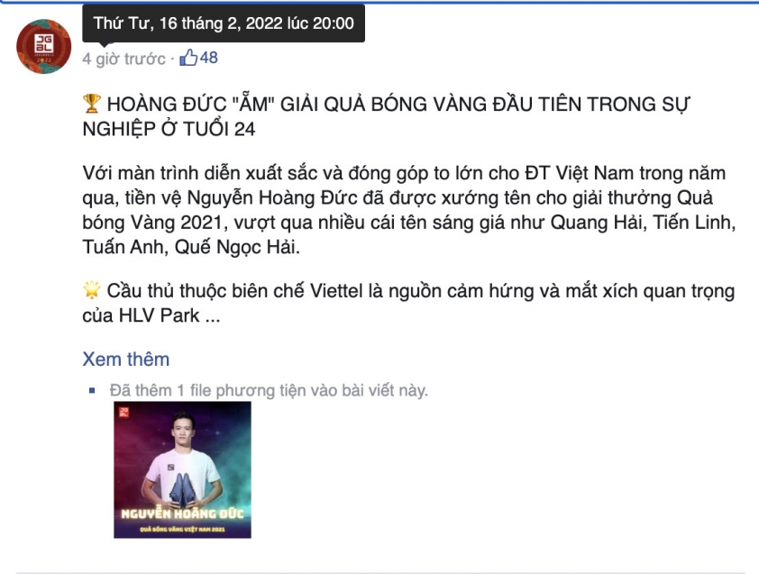Lễ trao giải Quả bóng Vàng Việt Nam 2021 xuất hiện 'hạt sạn lớn' 112261