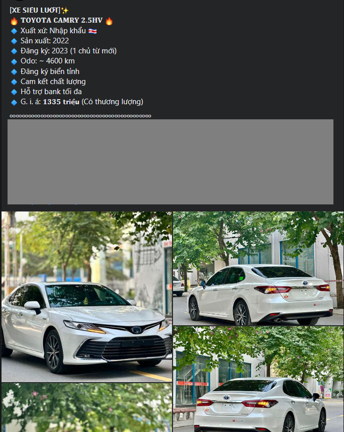 Lăn bánh chưa đầy 1 năm, Toyota Camry Hybrid