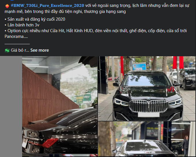 Lăn bánh 30.000 km, xe sang BMW 730Li mất giá hơn 2 tỷ đồng trên sàn xe cũ 407539