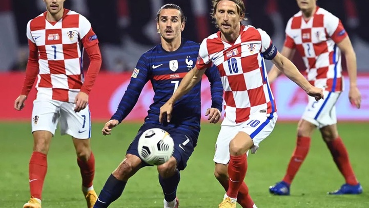 Pháp và Croatia đã hòa nhau 1-1 ở trận cầu lượt đi. Cả 2 đội hiện vẫn đang dậm chân tại chỗ ở bảng A1 khi chia nhau vị trí thứ 3 và 4. Ảnh: internet