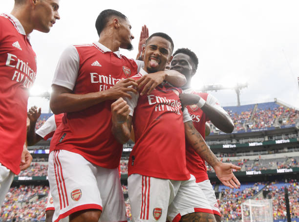 Arsenal vươn lên dẫn trước nhờ bàn thắng đẳng cấp của Gabriel Jesus. Ảnh: internet