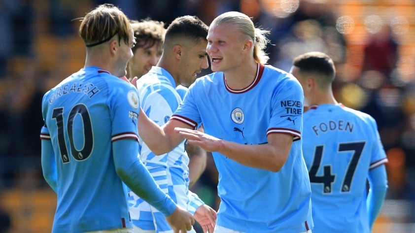Với Erling Haaland, Man City đang cho thấy một sức mạnh áp đảo không thể ngăn chặn. Ảnh: internet
