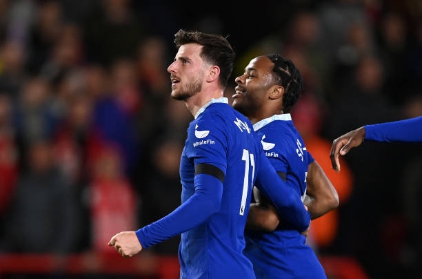 Bàn thắng của Sterling khiến cho Chelsea có hiệp 1 chơi khá hay. Ảnh: internet