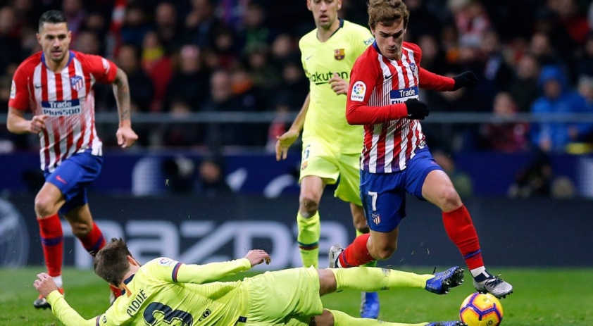 Lịch sử đã chỉ ra rằng Barcelona là một đối thủ cực kỳ khó chịu với Atletico Madrid kể cả khi họ được chơi trên sân nhà Wanda. Ảnh: internet