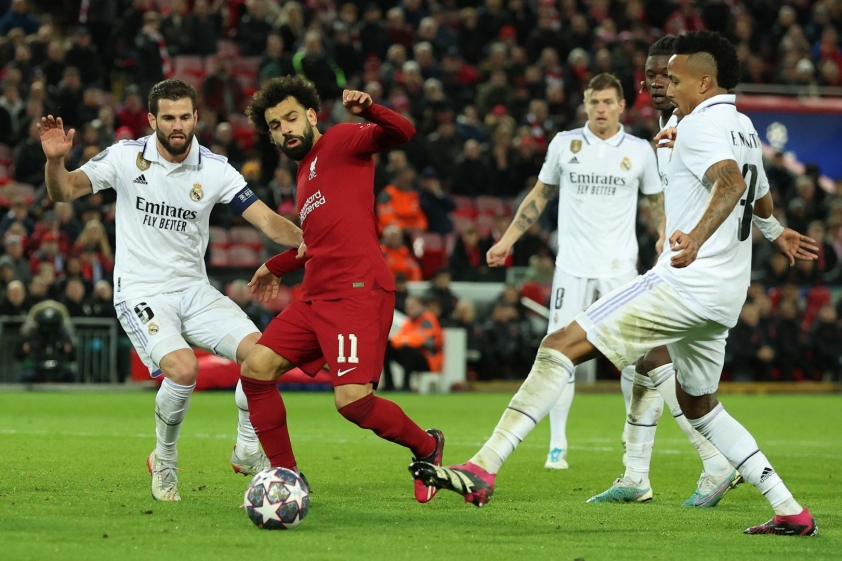 Liverpool dù dẫn trước 2 bàn ở ngay tại Anfield nhưng rồi lại để Real ngược dòng và thua 2-5. Ảnh: internet