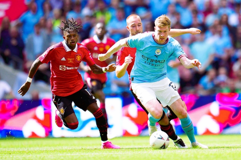 CHÙM ẢNH: Man City hạ MU để giành chức vô địch FA Cup 2022/23 288094