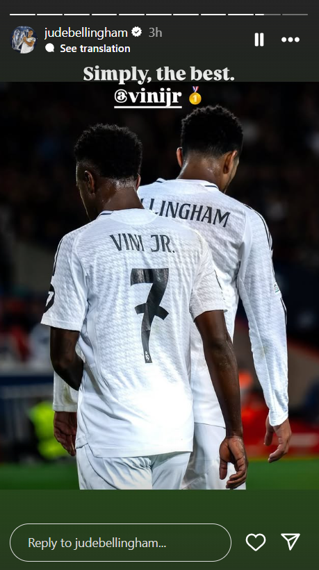 Phản ứng của đồng đội khi Vinicius nhận FIFA The Best 2024 570935