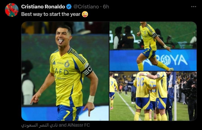 Ronaldo nói 6 từ sau khởi đầu suôn sẻ năm 2025 581028