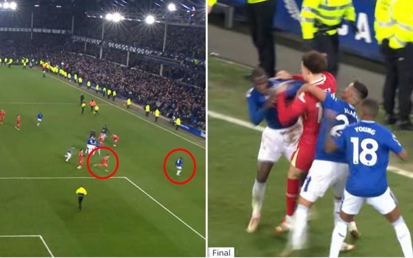 Tại sao trận Liverpool và Everton có tới 4 thẻ đỏ? 592691
