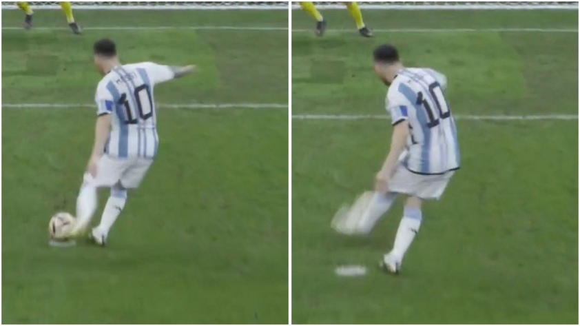 Tương tự Alvarez, Messi từng phạm luật trên chấm 11m tại World Cup? 604096
