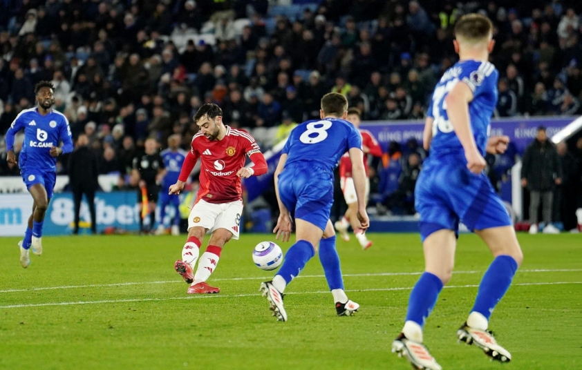 Bruno rực sáng, MU dễ dàng đánh bại Leicester 605767