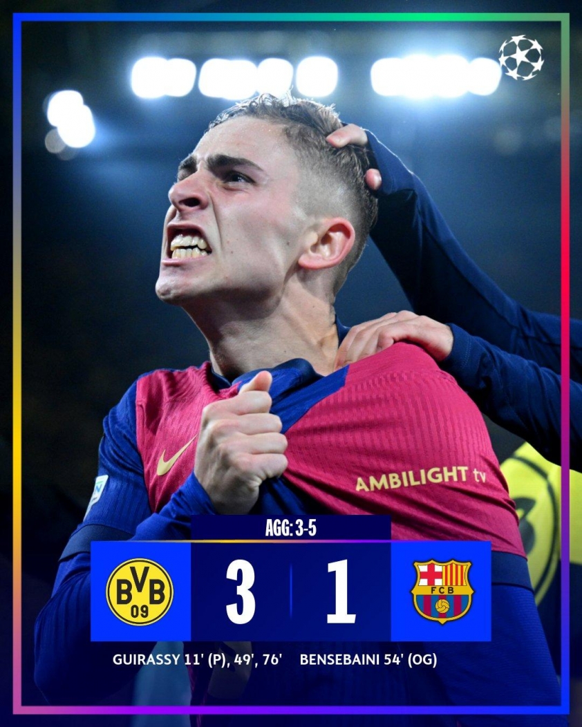 Thua đau Dortmund, Barca vẫn vào bán kết cúp C1 620860