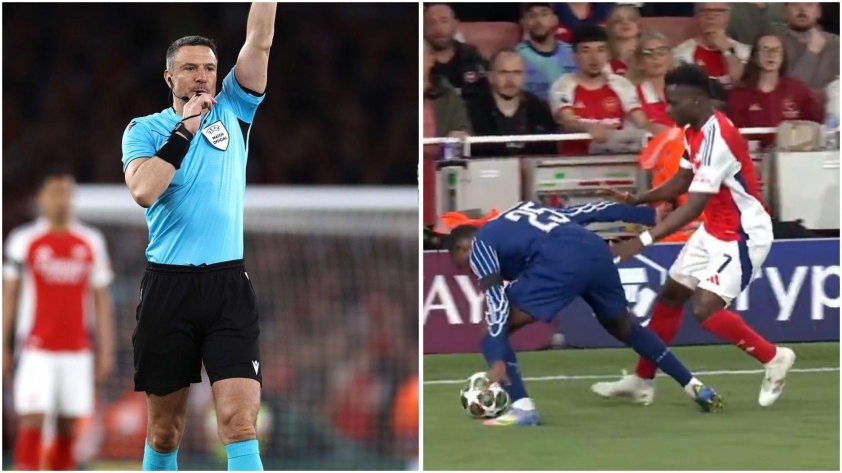 Trọng tài gây nhiều tranh cãi trận Arsenal vs PSG 627914