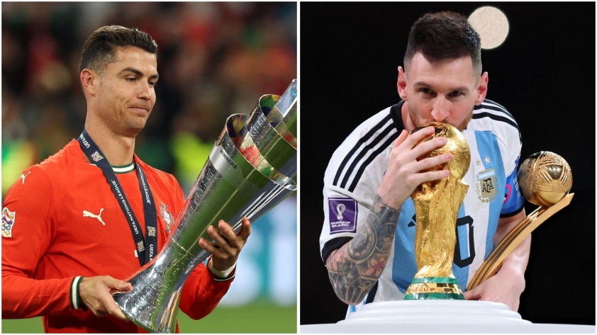 Vô địch Nations League, Ronaldo vẫn 'hít khói' Messi 647230