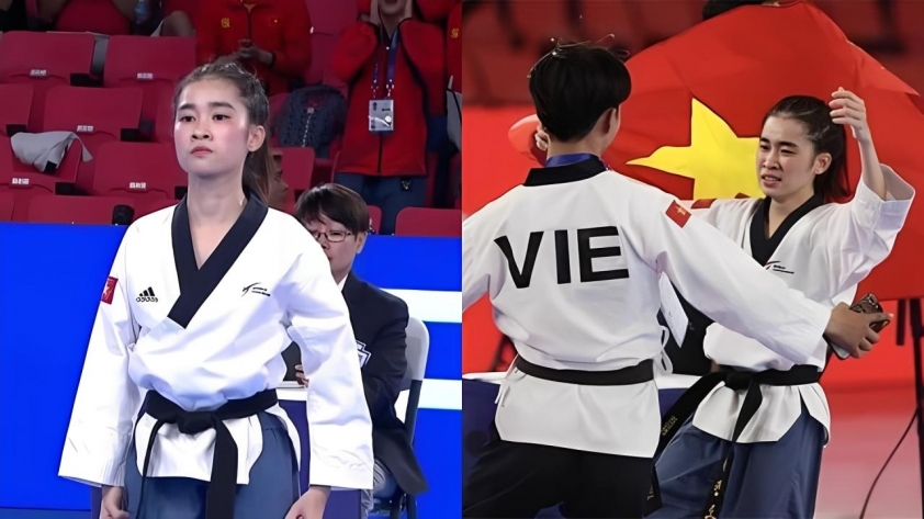Nguyễn Thị Mộng Quỳnh, Nguyễn Ngọc Minh Hy bật khóc khi giành HCV Taekwondo SEA Games 30 dù bị xử ép 739242