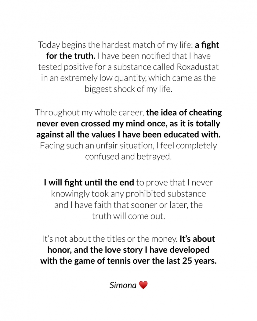 Cựu số 1 thế giới Simona Halep dương tính với doping 206634