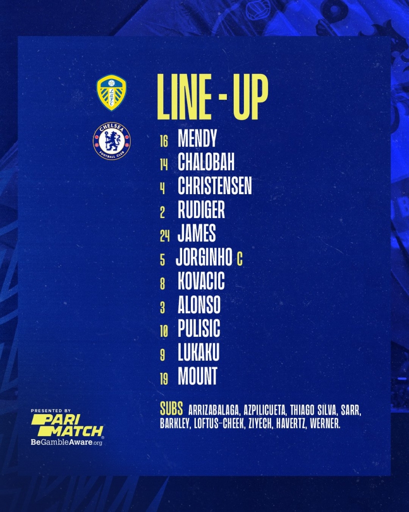 Đội hình xuất phát Chelsea