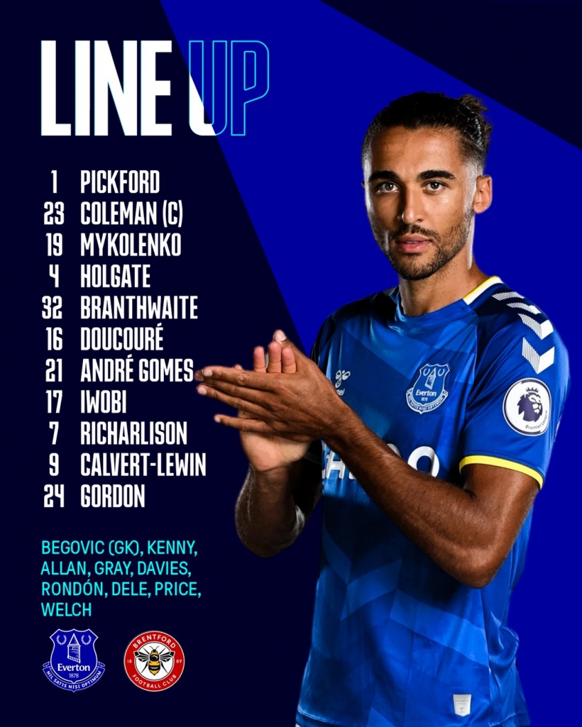 Đội hình ra sân của Everton
