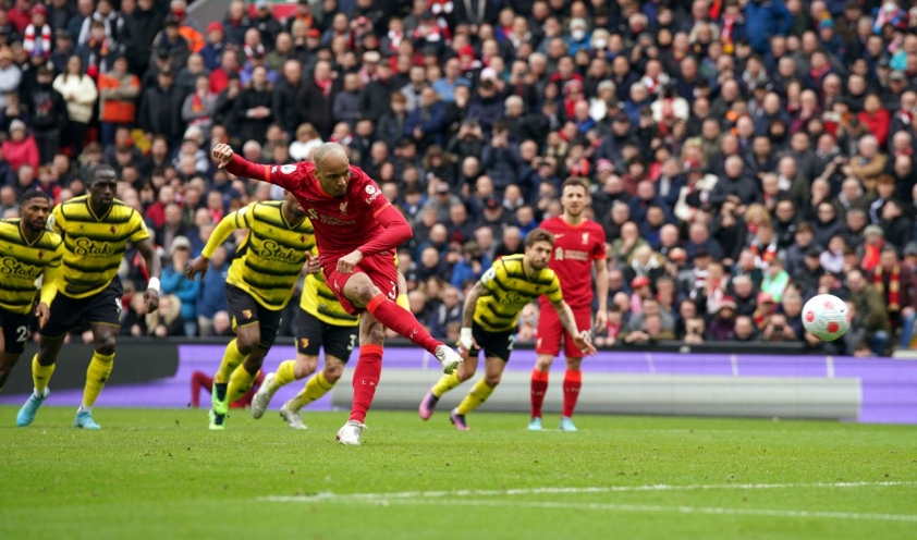 Fabinho ấn định chiến thắng cho Liverpool (Ảnh: Getty)