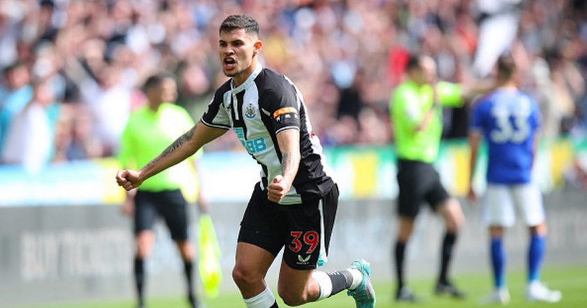 Newcastle có chiến thắng đầy quan trọng trước Leicester City nhờ cú đúp của Bruno Guimareas (Nguồn: Internet)