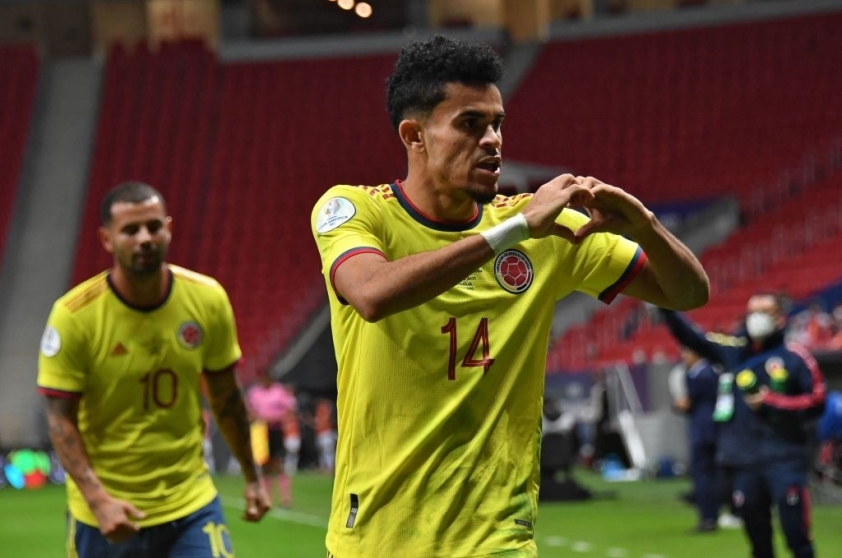 Colombia có bàn gỡ ở hiệp thi đấu thứ hai nhờ công của Diaz