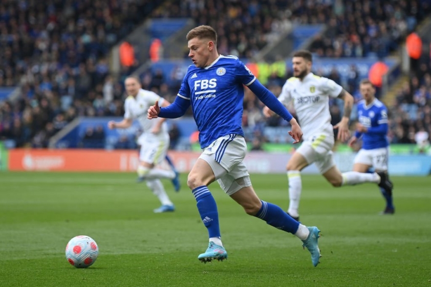 Harvey Barnes ghi bàn thắng duy nhất giúp Leicester giành 3 điểm (Ảnh: Getty)