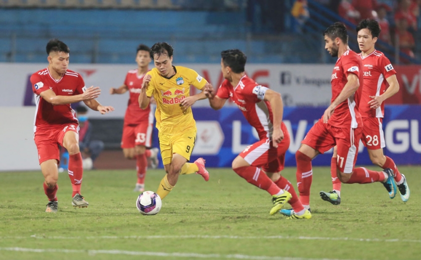 Bảng xếp hạng V-League 2021 vòng 10: Viettel phả hơi nóng lên HAGL 36233