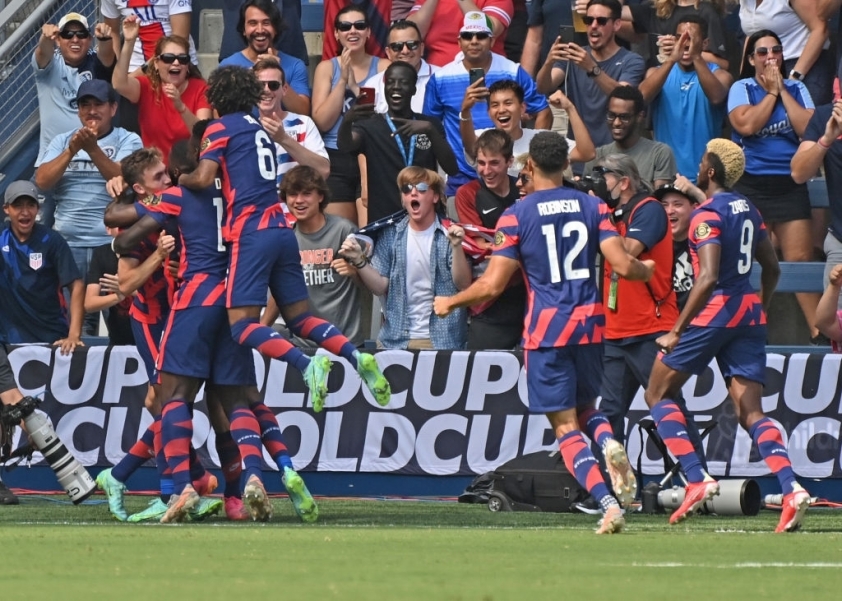 Mỹ lên ngôi đầu bảng B Gold Cup 2021. Ảnh: Getty