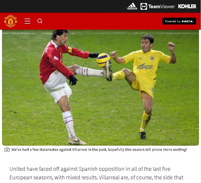 Manchester United, Cúp C1, Villarreal