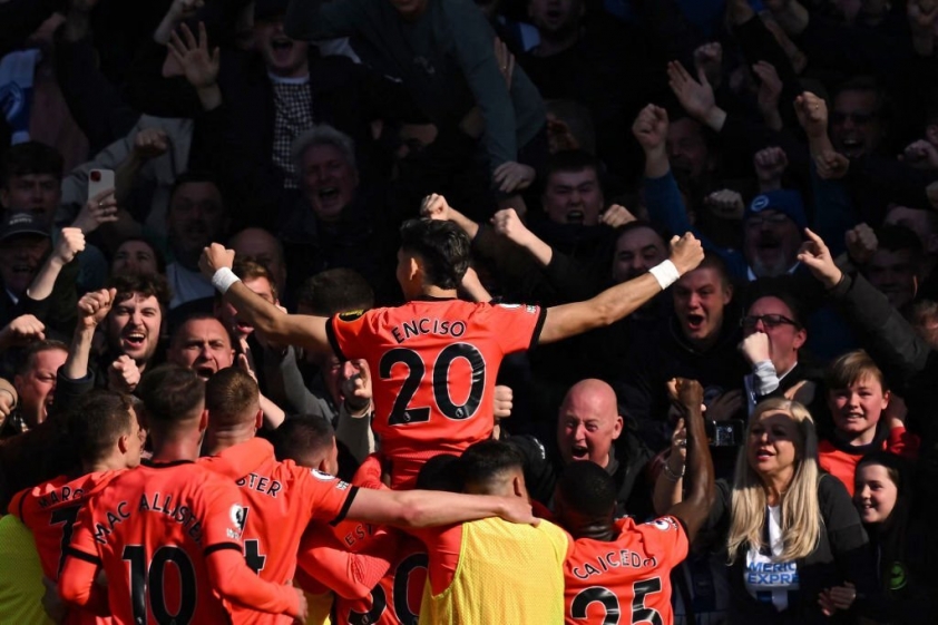Brighton đã chơi đầy thuyết phục ngay trên sân nhà của Chelsea (Nguồn: Internet)