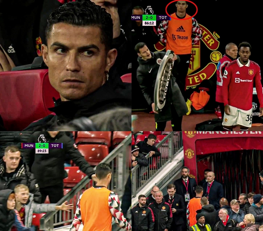 Ronaldo bị MU phạt cực nặng sau hành vi không đúng mực trận gặp Tottenham 205949