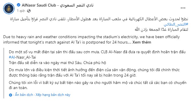 Vừa bị FA phạt nặng, Ronaldo tiếp tục bị 'vận rủi' đeo bám tại Al Nassr 239620