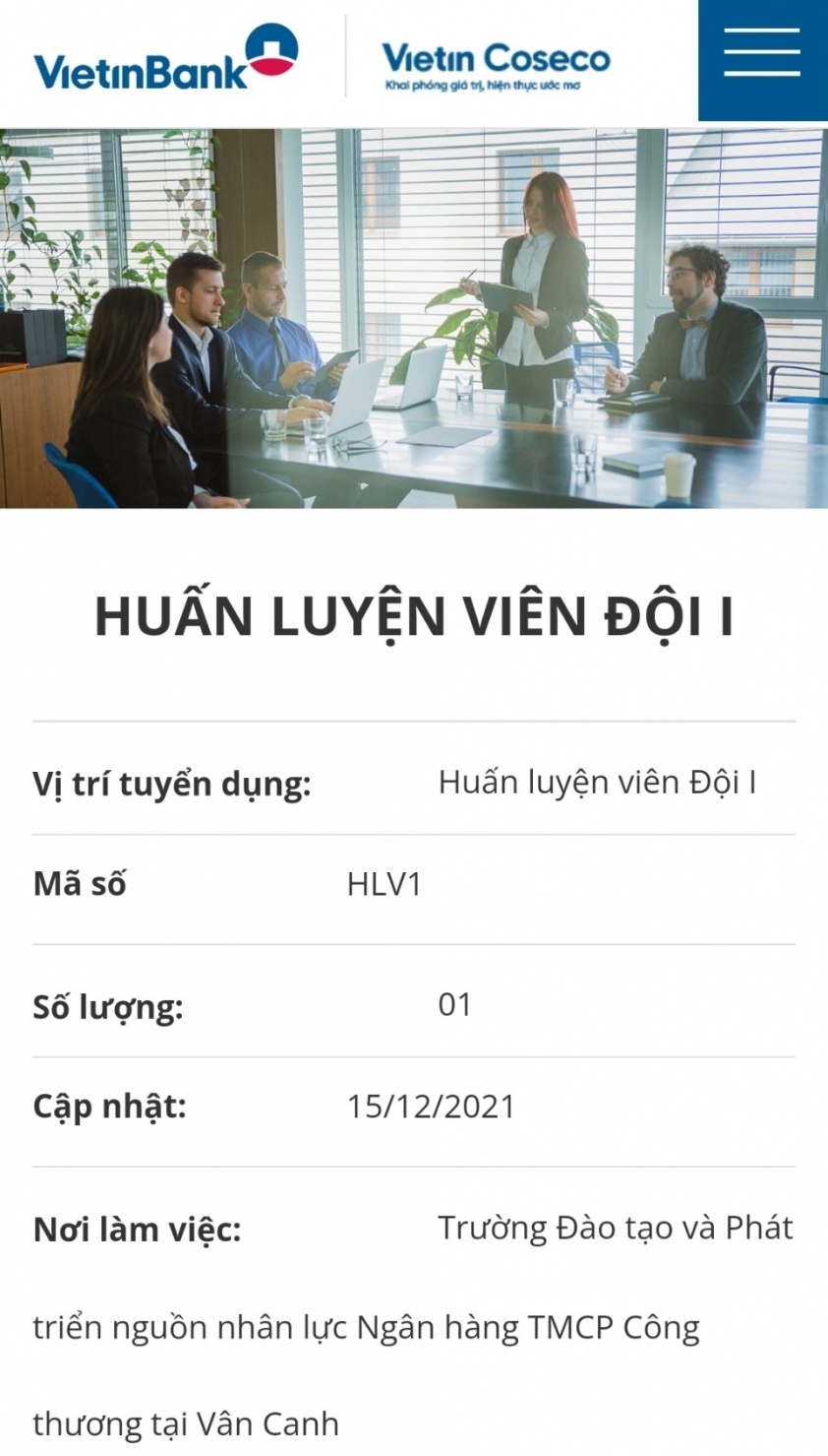 Ngân hàng Công Thương tuyển HLV mới, Kim Huệ sẽ ra đi? 101646