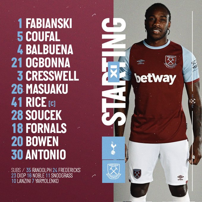 Tottenham vs West Ham