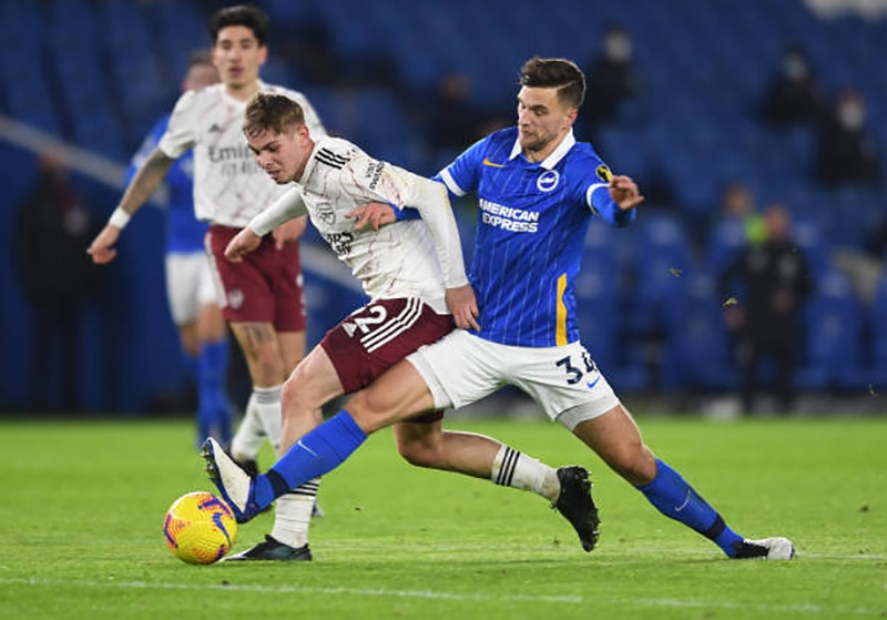 Trực tiếp Brighton 0-0 Arsenal: Pháo thủ lép vế Ảnh 1