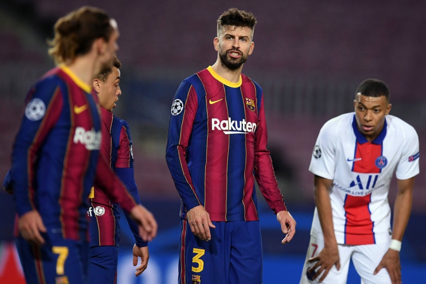 Pique và Griezmann