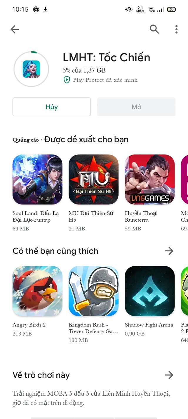 LMHT Toc chien cho phep game thu tai ve truoc ngay ra mat