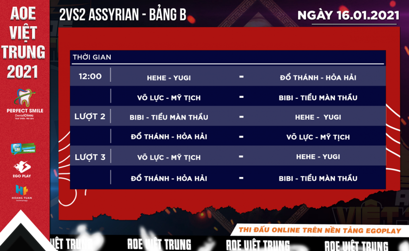 lich thi dau aoe viet trung hom nay ngay 16/01