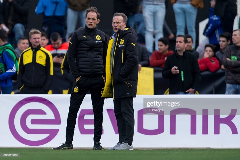 Thomas Tuchel từng gây ra mâu thuẫn với GĐĐH Hans - Joachim Watzke (Ảnh: Getty Images)