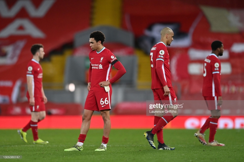 Khó có thể chấp nhận với màn trình diễn của The Kop vào đêm qua (Ảnh: Getty)