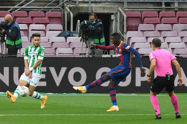 Trực tiếp Barca 1-0 Real Betis: Dembele lập công Ảnh 1