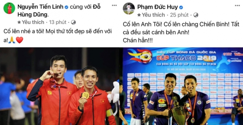 HLV Kiatisak cùng các cầu thủ động viên Hùng Dũng Ảnh 1