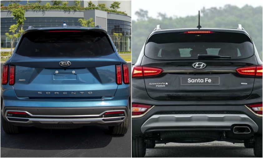 So sánh Kia Sorento 2021 và Hyundai SantaFe