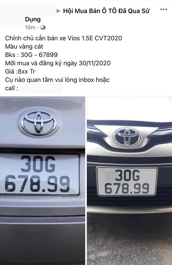 Bấm được biển số