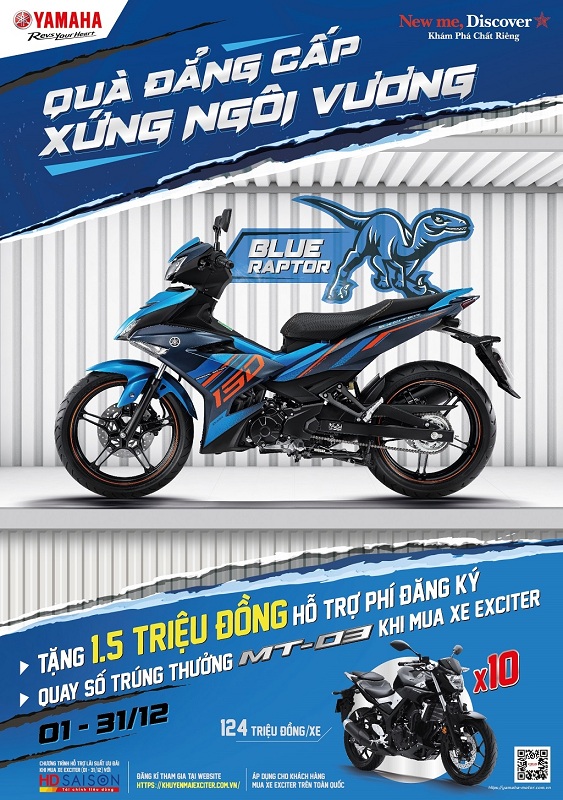 Yamaha khuyến mãi xe Exciter