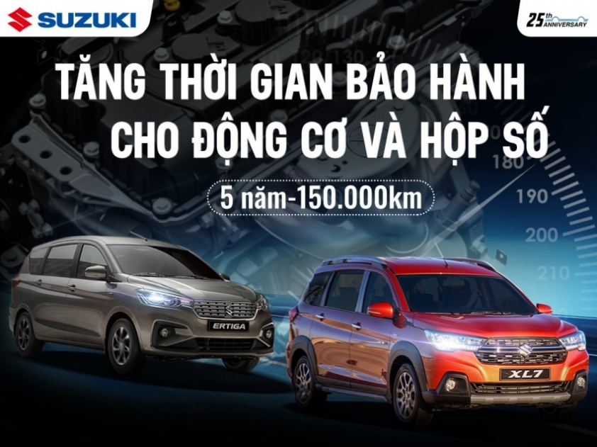 Suzuki tăng thời gian bảo hành cho Ertiga và XL7