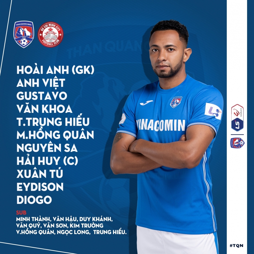 Trực tiếp Than Quảng Ninh vs TP.HCM: Bùi Tiến Dũng dự bị Ảnh 1